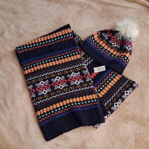 Talbots Scarf And Hat Set